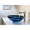 Anzzi Thalu Deco-Glass Vessel Sink in Sapphire Wisp N48 - alternate 1